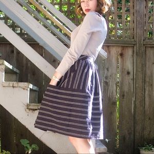 Maeve Skirts - Maeve Anthrologie blue striped skirt 2 Maeve Skirts - Maeve Anthrologie blue striped skirt 2